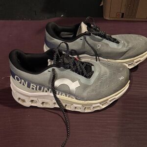Women’s 9.5 On Monster Black and Blue/Gray Running shoes
